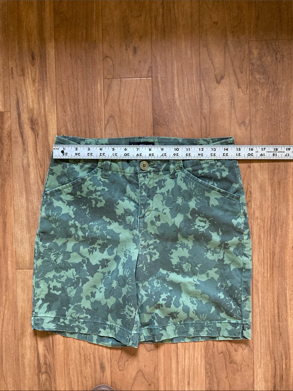 Lee Olive Floral Camo Bermuda Shorts - Picture 9 of 10